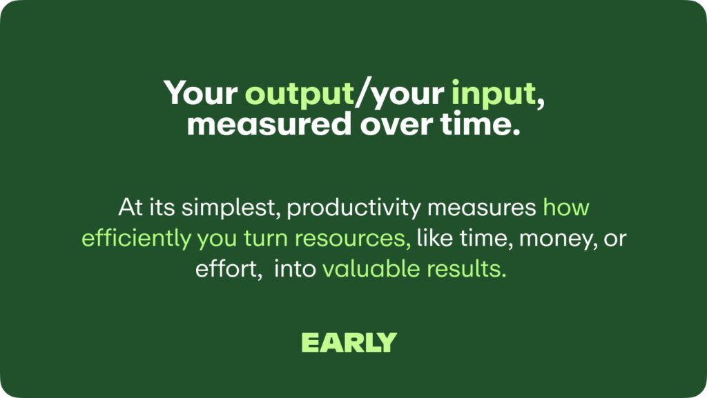 How To Calculate Productivity